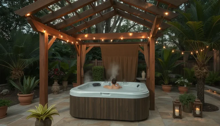Aménagement spa extérieur couvert : 7 idées pour un espace zen et protégé