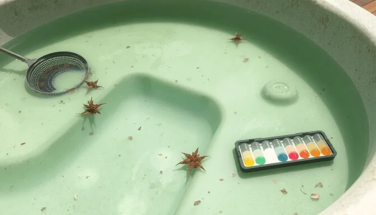Eau du spa verte : causes, traitement choc et solutions pour la rattraper vite