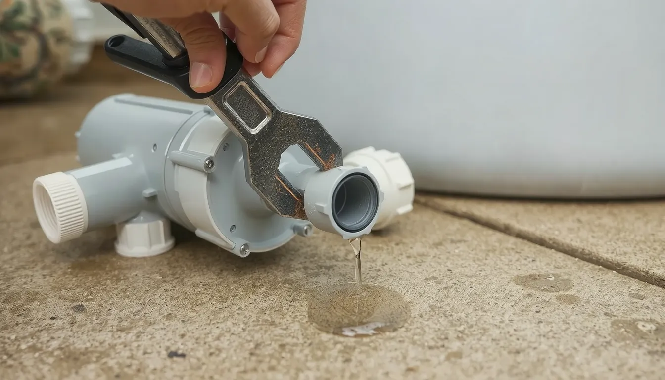 fuite sous la pompe spa intex