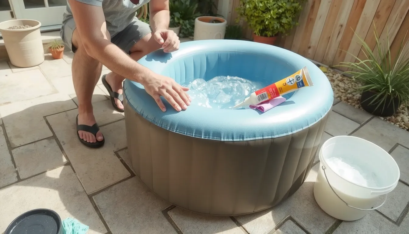 fuite d'eau spa gonflable intex