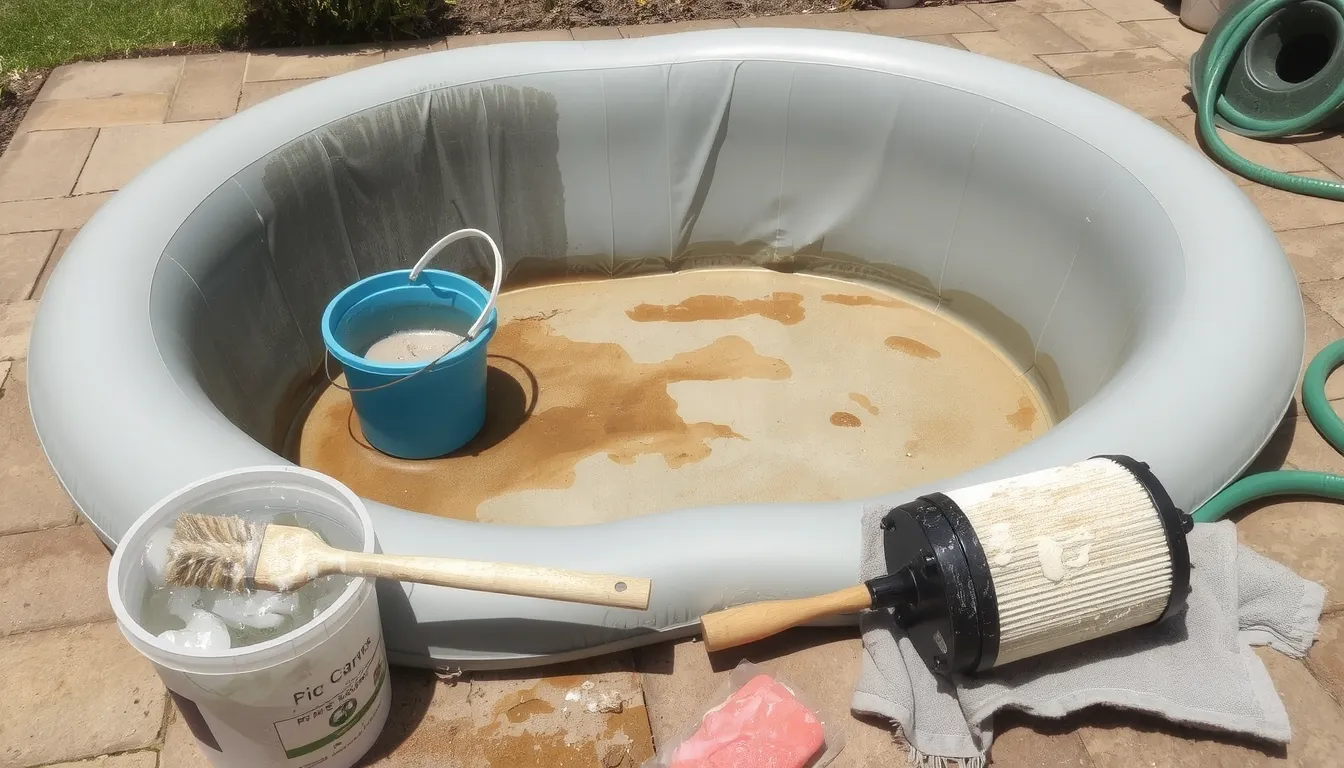 comment nettoyer un spa gonflable très sale
